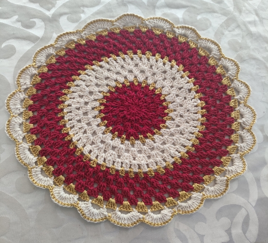 Sousplat Natalino-kit 2 peças