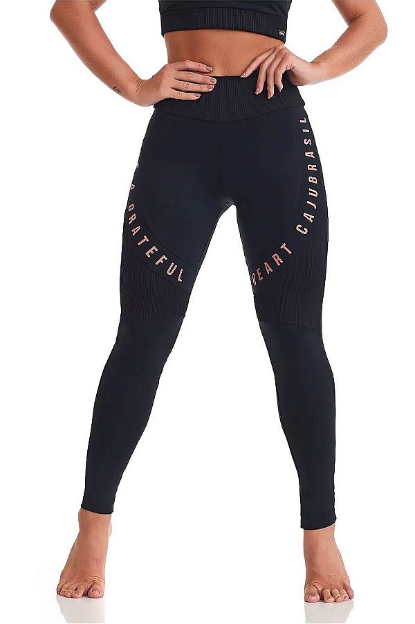 LEGGING NZ GRATEFUL- Preto