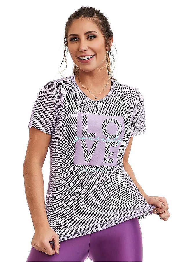 T-SHIRT LOVE - Lilas
