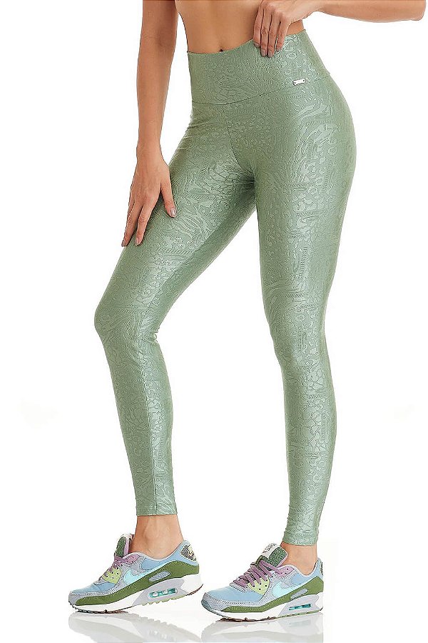 LEGGING EXCLUSIVE JAGUAR / VERDE ALECRIM