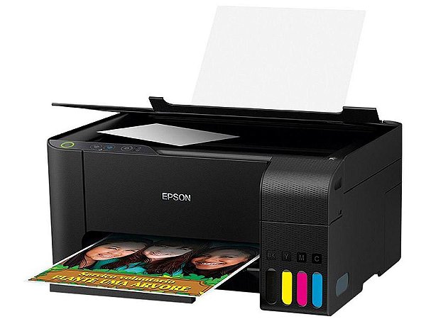 Impressora Multifuncional Epson EcoTank L3210 - Tanque de Tinta Colorida USB