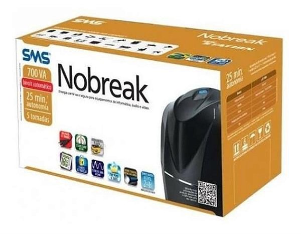 Nobreak new station 700va bivolt sms