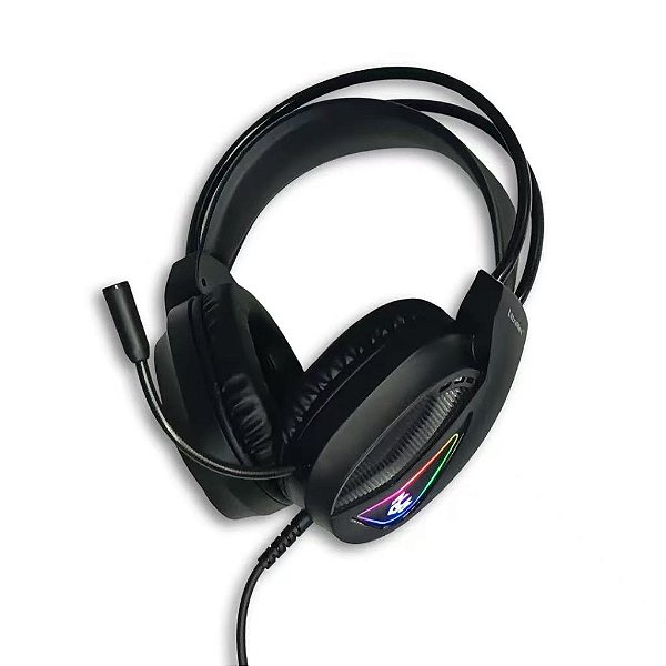 Headset Fone Para Video Gamer Fone de Ouvido Com Microfone RGB LED Para PS4, PS5