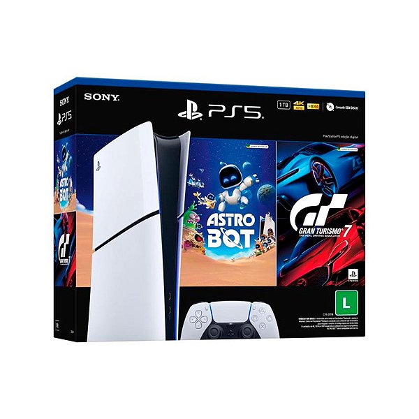Playstation 5 Slim Digital 1TB Com 2 Jogos ASTRO BOT + Gran Turismo 7
