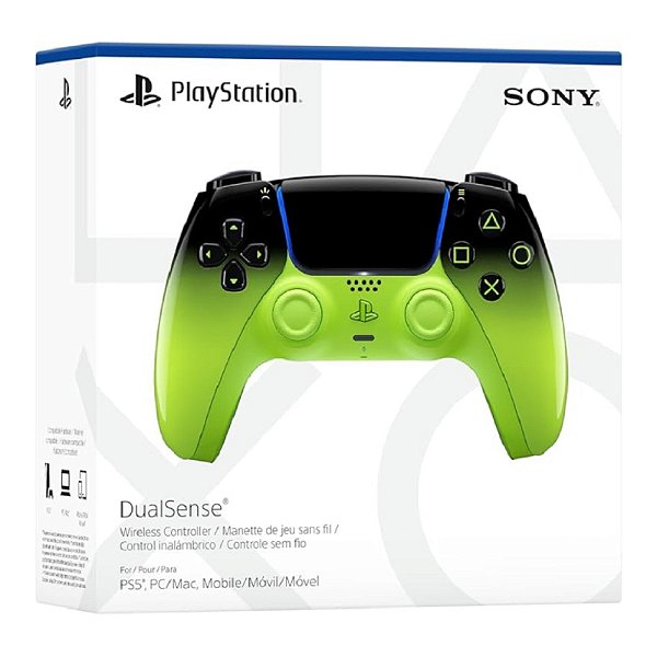 Controle PS5 Dualsense Remix Green
