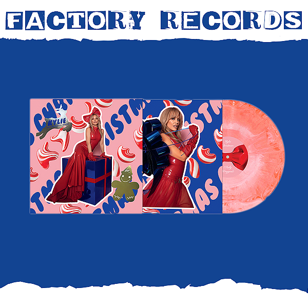 Kylie Minogue - Kylie Christmas (Fully Wrapped - Pink & White Marble) - LP