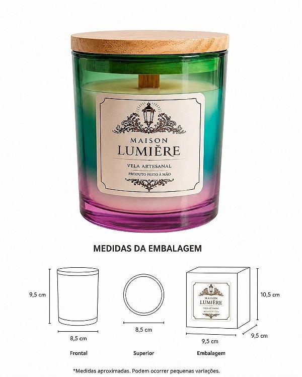 Vela Artesanal Aromática Maison Lumière