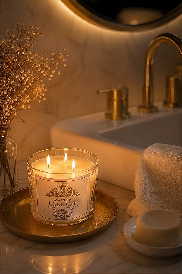 Vela Aromática Bambu 270g Maison Lumiere
