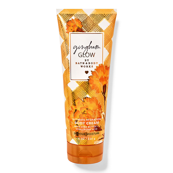 Gingham Glow Ultimate Hydration Body Cream 226g Bath and Body Wotks