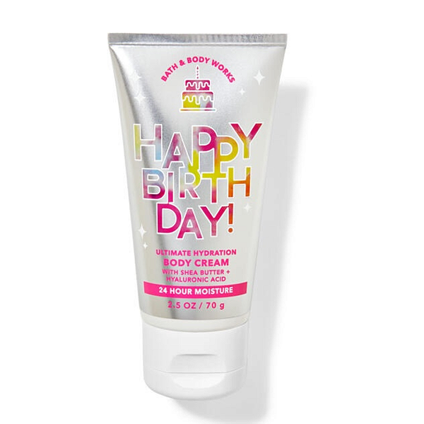 Travel Size Happy Barthday Body Cream 70g Bath and Body Works