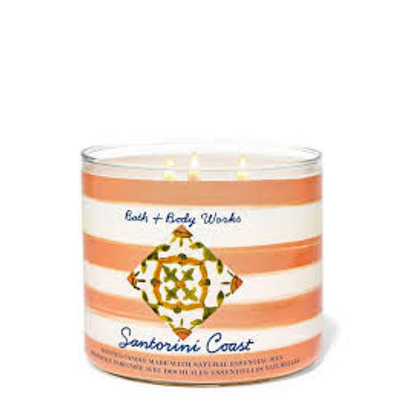 Santorini Coast 3-Wick Candle | Bath and Body Works