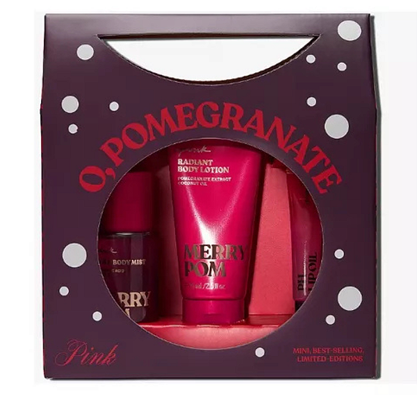 Kit Pink Limitado - O,Pomegranate - 3pçs - Victorias Secret