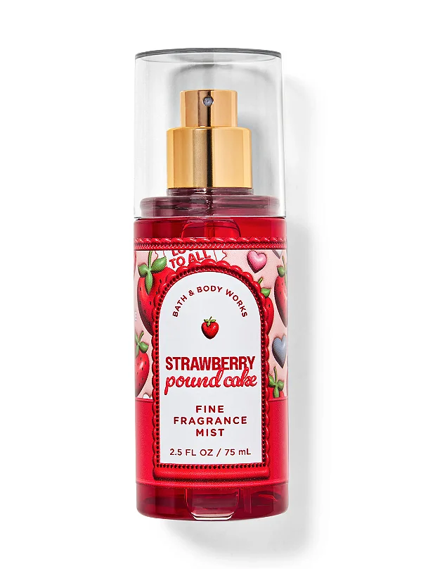 Strawberry Pound Cake Travel Size- Fine Fragrance Mist 75ml - Bath and Body Works