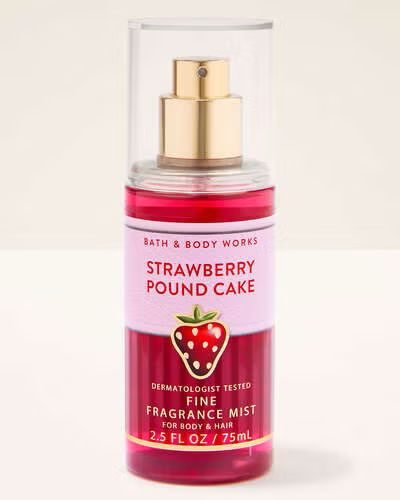 Strawberry Pound Cake Travel Size- Fine Fragrance Mist 75ml - Bath and Body Works