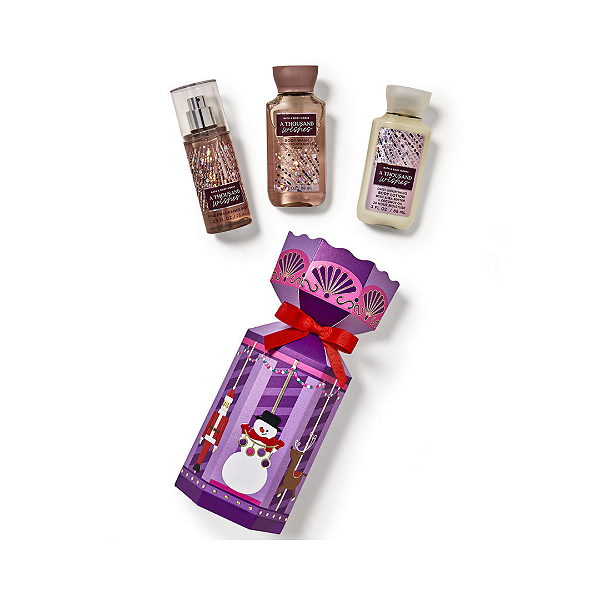 Kit  A Thousand Wishes Mini Gift Box Set - Bath and Body works