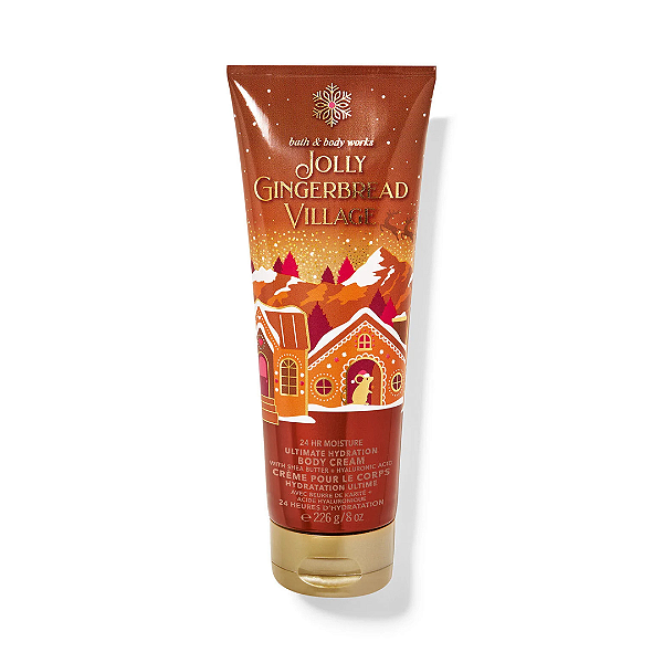 Jolly Gingerbread Village Ultimate Hydration Body Cream 226g -Bath and Body Works