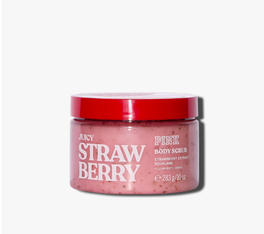 PINK Juicy Strawberry Body Scrub - 283g