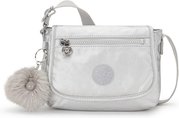 Bolsa Kipling Crossbody  Sabian - Lilás  Metalizada