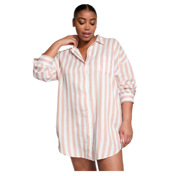 Camisola - Camisa de dormir de algodão modal - Tamanho M  - Victorias Secret