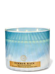 Summer Rain 3-Wick Candle - Bath and Body Works