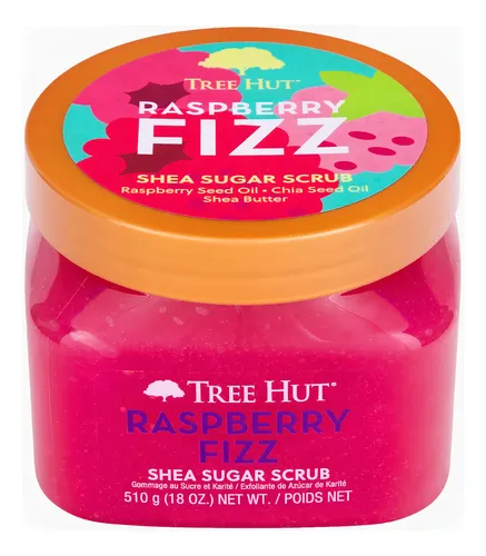 Tree Hut Raspberry Fizz Shea Butter Sugar Body Scrub, 510g