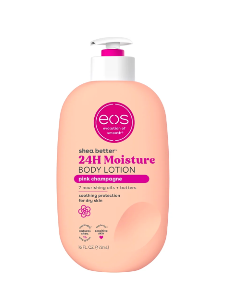 Loção Corporal eos Shea Better para Pele Seca, Pink Champanhe