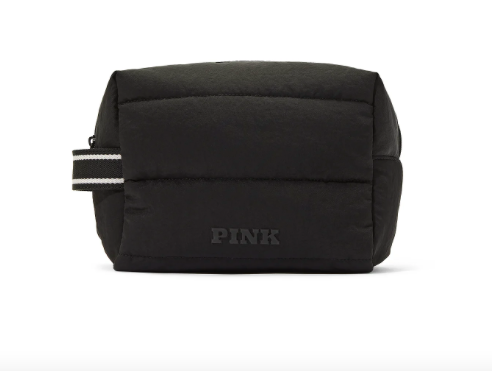 Necessaire QUILTED PUFFER TOILETRY BAG PINK