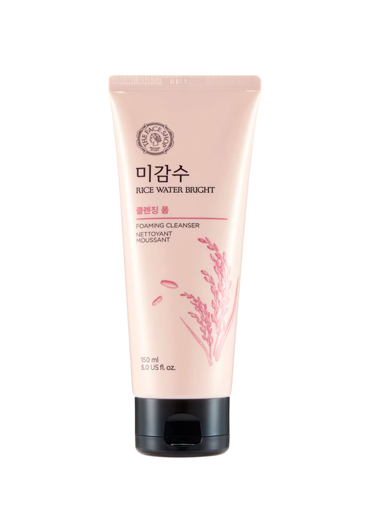 The face shop rice water bright facial foaming cleanser 150ml