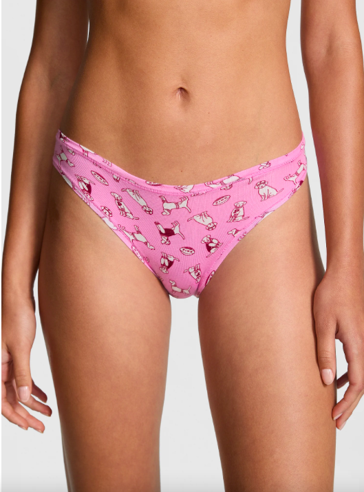 CALCINHA BIQUÍNI ROSA DE ALGODÃO PINK Victoria's Secret - Tamanho L