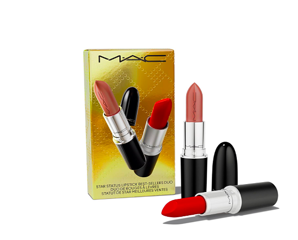 MAC Star Status Batom Best-Sellers Duo, conjunto de 2 peças de tamanho completo