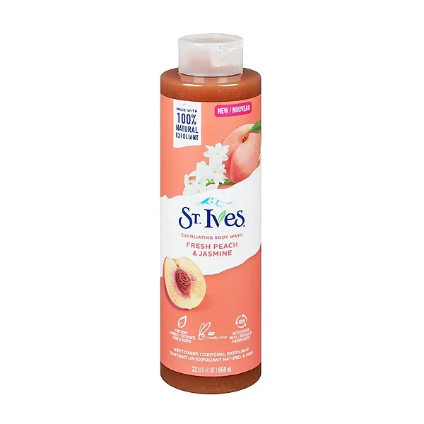 St Ives Fresh Peach & Jasmine Body Wash 650ml
