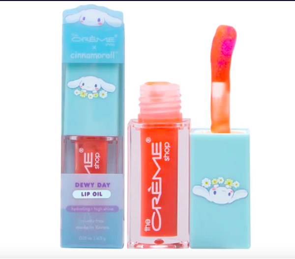 The Crème Shop x CINNAMOROLL DEWY DAY LIP OIL POPPY