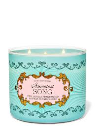 Sweetest song Vela 3 pavios Bath and Body Works