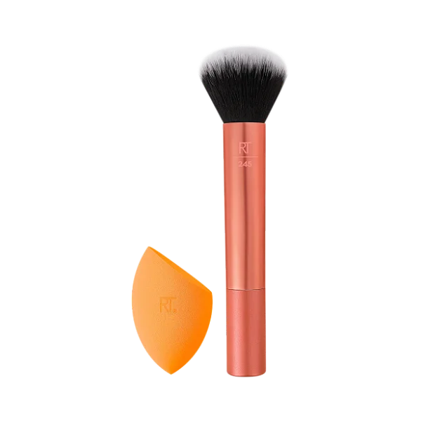 Real Techniques - Everything Blending Duo - Pincel para o Rosto e Esponja para Maquiagem