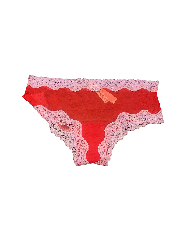 Victorias Secret - calcinha Tease Cheekini/Tanga Vermelha - L