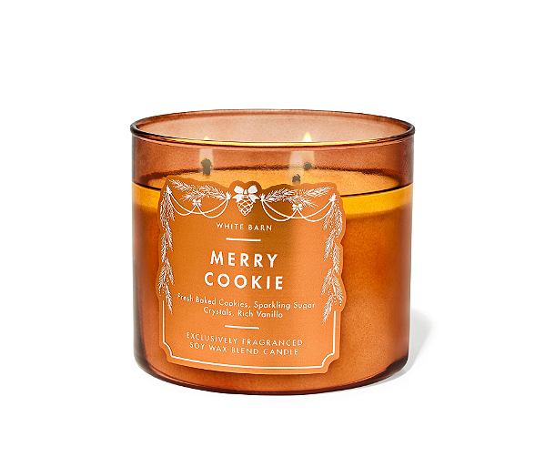 Vela 3 pavios Merry Cookie Bath & Body Works