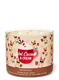 Hot Cocoa & Cream 3-Wick Candle | Bath and Body Works