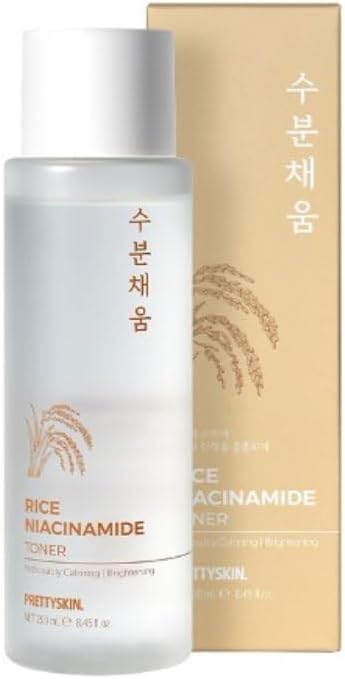 Tônico facial diário de extrato de arroz para pele sensível com niacinamida