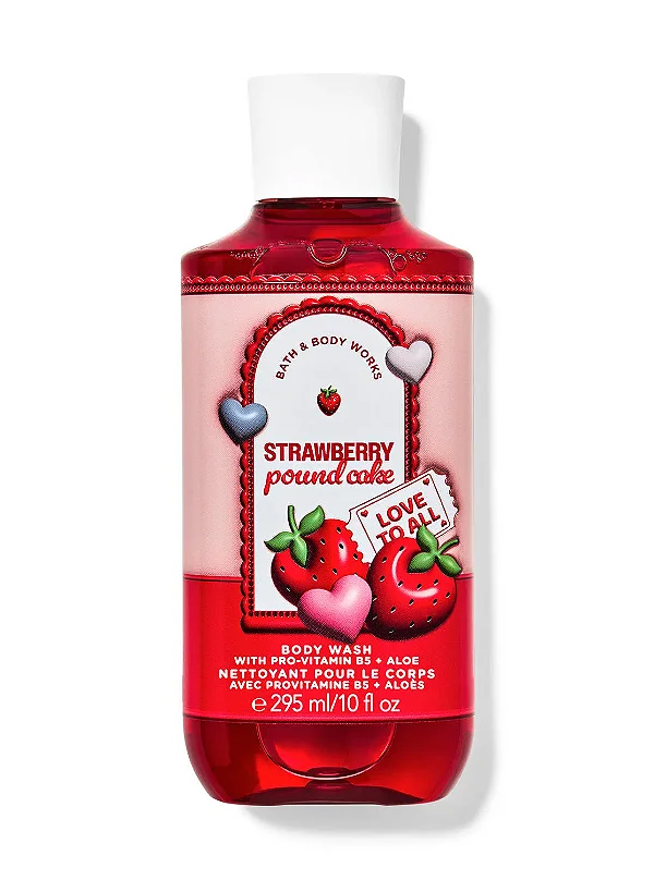 Strawberry Pound Cake Body Wash - Bath and Body Works