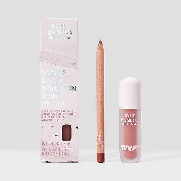 Conjunto de presente Supple Kiss e Precision Pout Lip Duo - Kylie Jenner