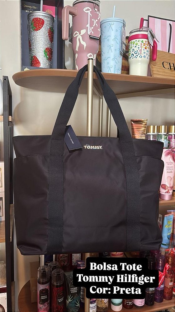 Bolsa Tote Tommy Hillfiger Preta