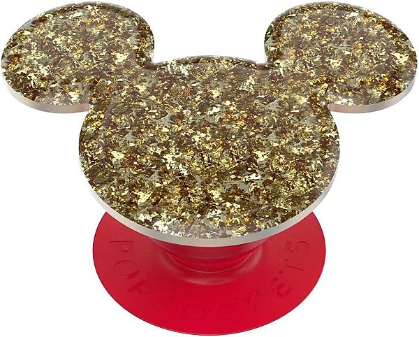 Suporte para celular PopSockets com suporte expansível e adesivo, Mickey Dourado Disney