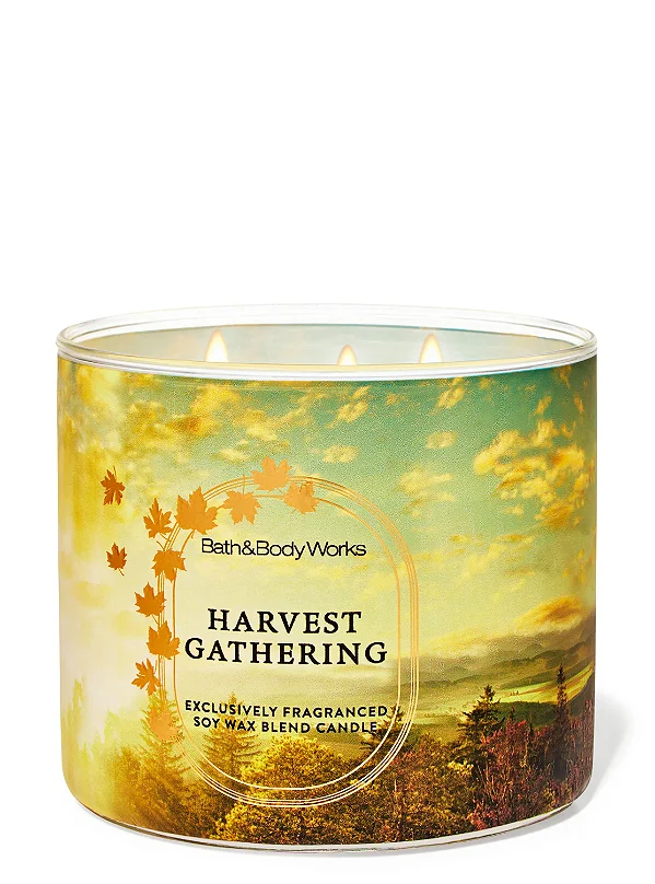 Vela 3 Pavios Harvest Gathering - Bath and Body Works