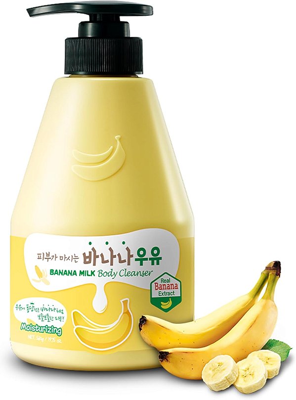 Kwailnara Banana Milk Body Wash / Cleanser 560 ml - Welcos