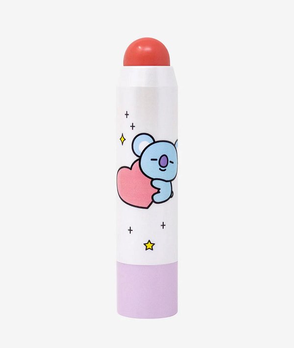 The Crème x BT21  Bastão para Lábios e Bochechas |  Cor Rose & Doze