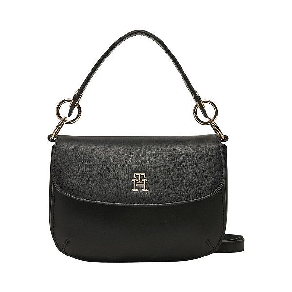 Bolsa Feminina Crossbody Tommy Hilfiger Preta Lisa Ouro