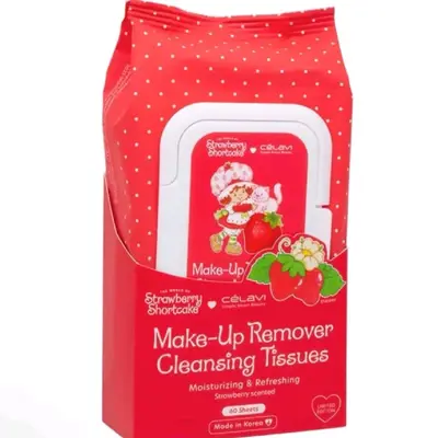Moranguinho Make-up Remover Cleansing Tissues - 60 Sheets