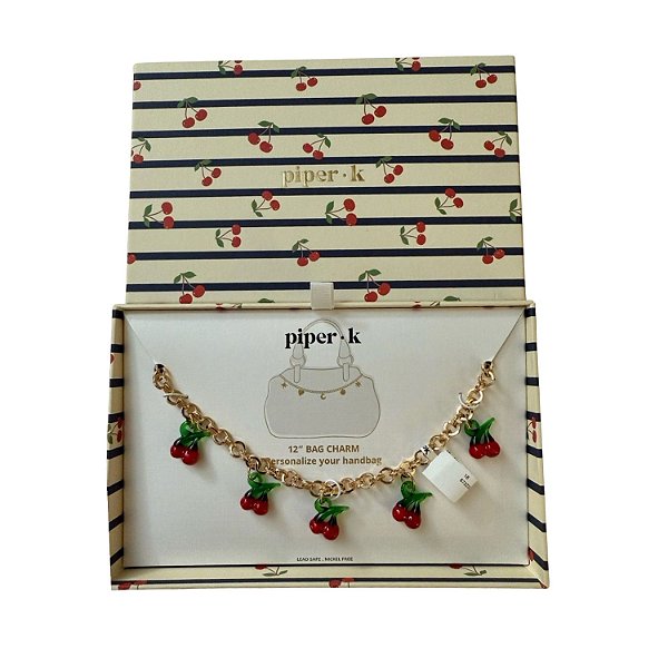 Charm Para Bolsas Cherry - Piper . K
