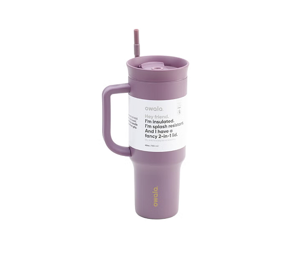 Copo Owala Tumbler Stainless Steel Termica - 1,185Ml | Inox/ Lilás