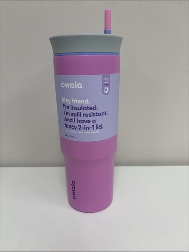 Copo Owala Tumbler Stainless Steel Termica - 1,180Ml | Inox/ Electri Orchid
